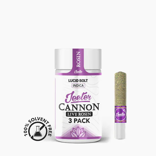 Jeeter - Jeeter | Lucid Bolt | Live Rosin Cannons | Infused Minis | 0.5g each | 3pk - 1