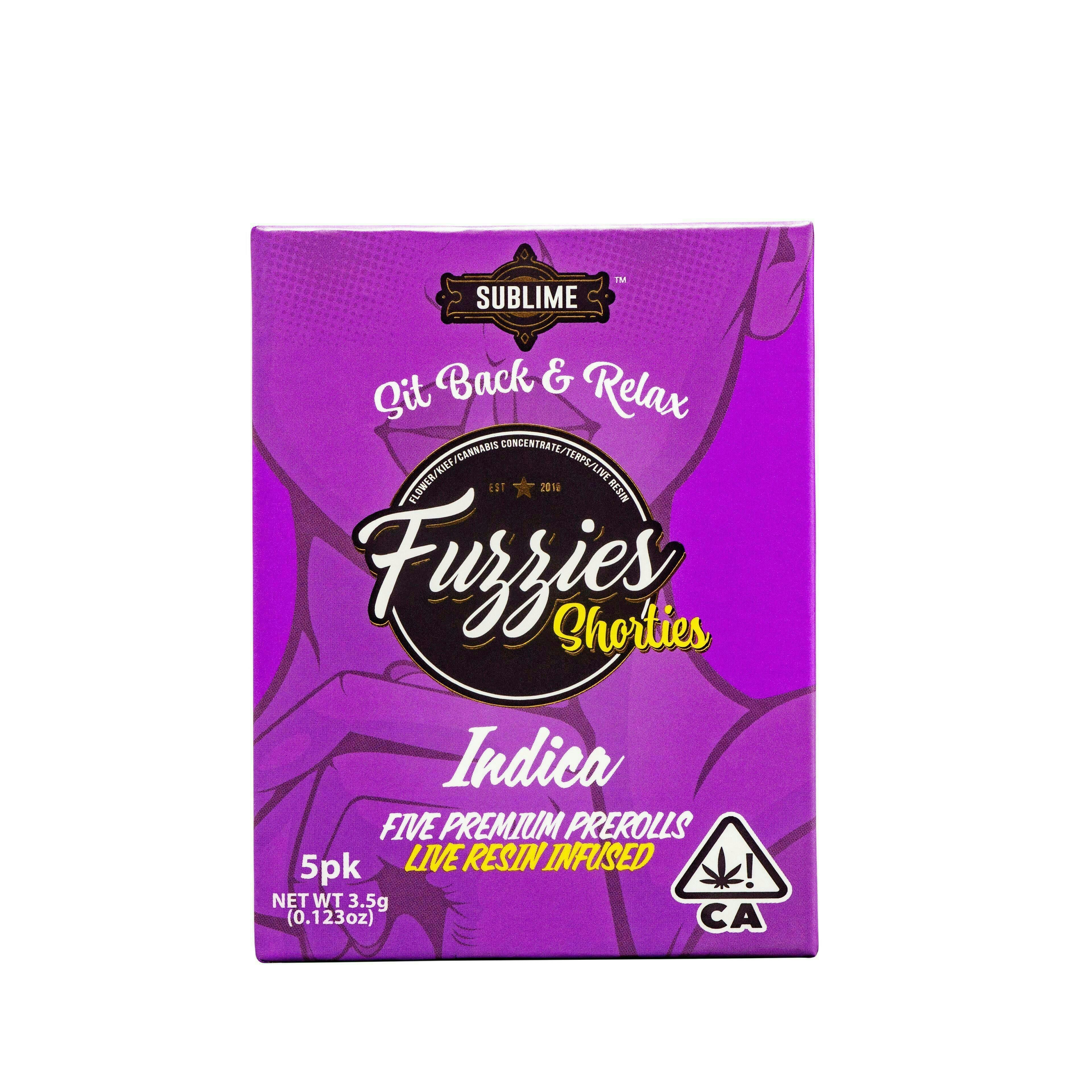 Fuzzies - Fuzzies | Shorties | Slurricane | Infused Joints | 0.7g each | 5pk - 1
