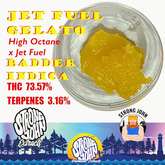 Strong John Extracts - Badder | Jet Fuel Gelato - 1