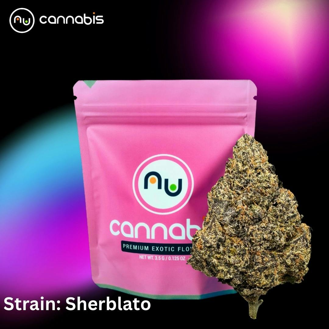Nu Cannabis Brand - NuCannabis - Sherblato 28g - PREMIUM INDOOR FLOWERS - 1