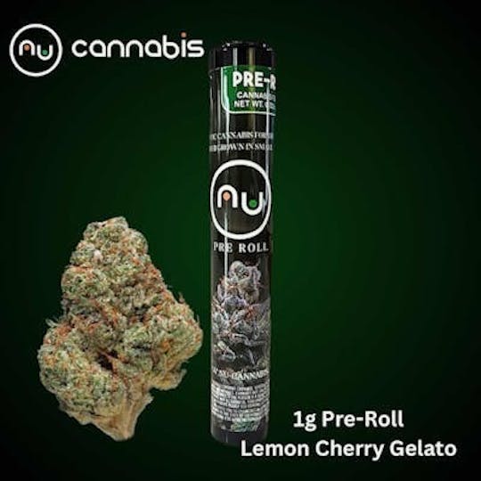 Nu Cannabis Brand - NuCannabis - Lemon Cherry Candy Gelato 1.2g - PRE ROLL - 1