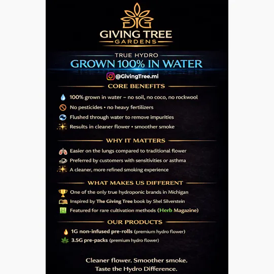 Giving Tree Gardens - Forbidden Fruit – 3.5G Pre-Pack Flower | 100% WATER GROWN • TRUE HYDRO - 1