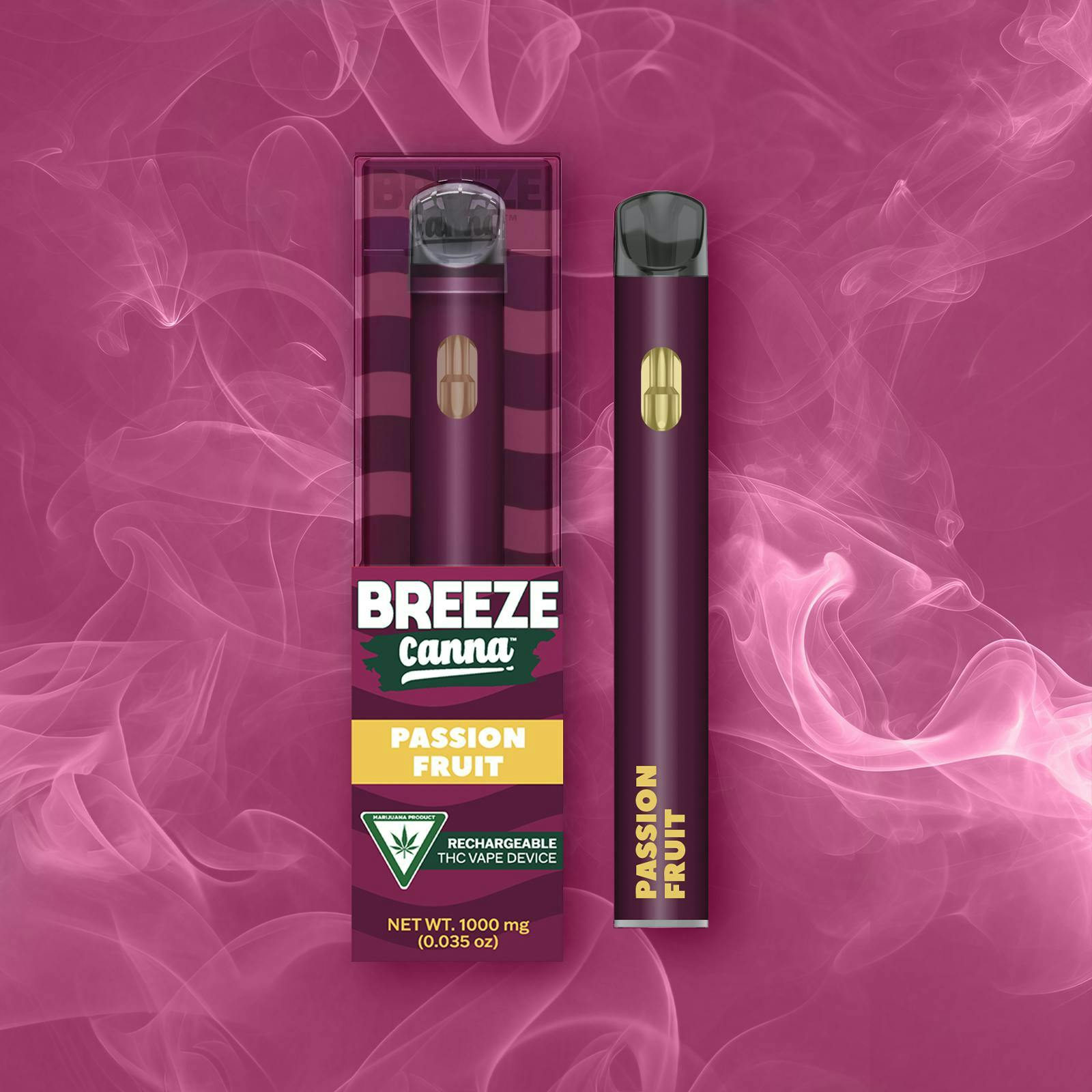 Breeze Canna - BREEZE Canna | Passion Fruit | Classic PLUS Disposable | 1g - 1