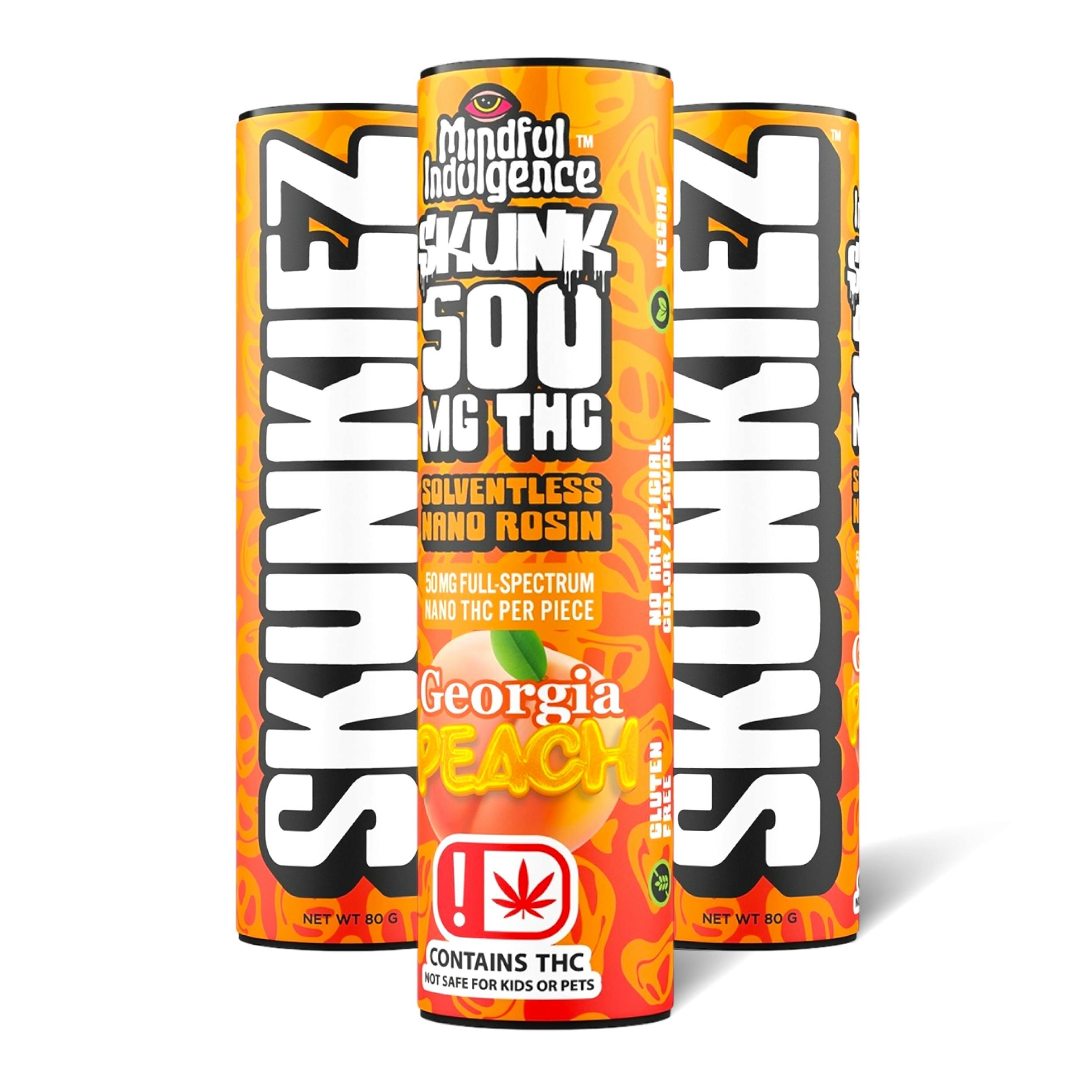 Mindful Indulgence - Mindful Indulgence | 500mg SKUNKIEZ Gummy | Georgia Peach - 1