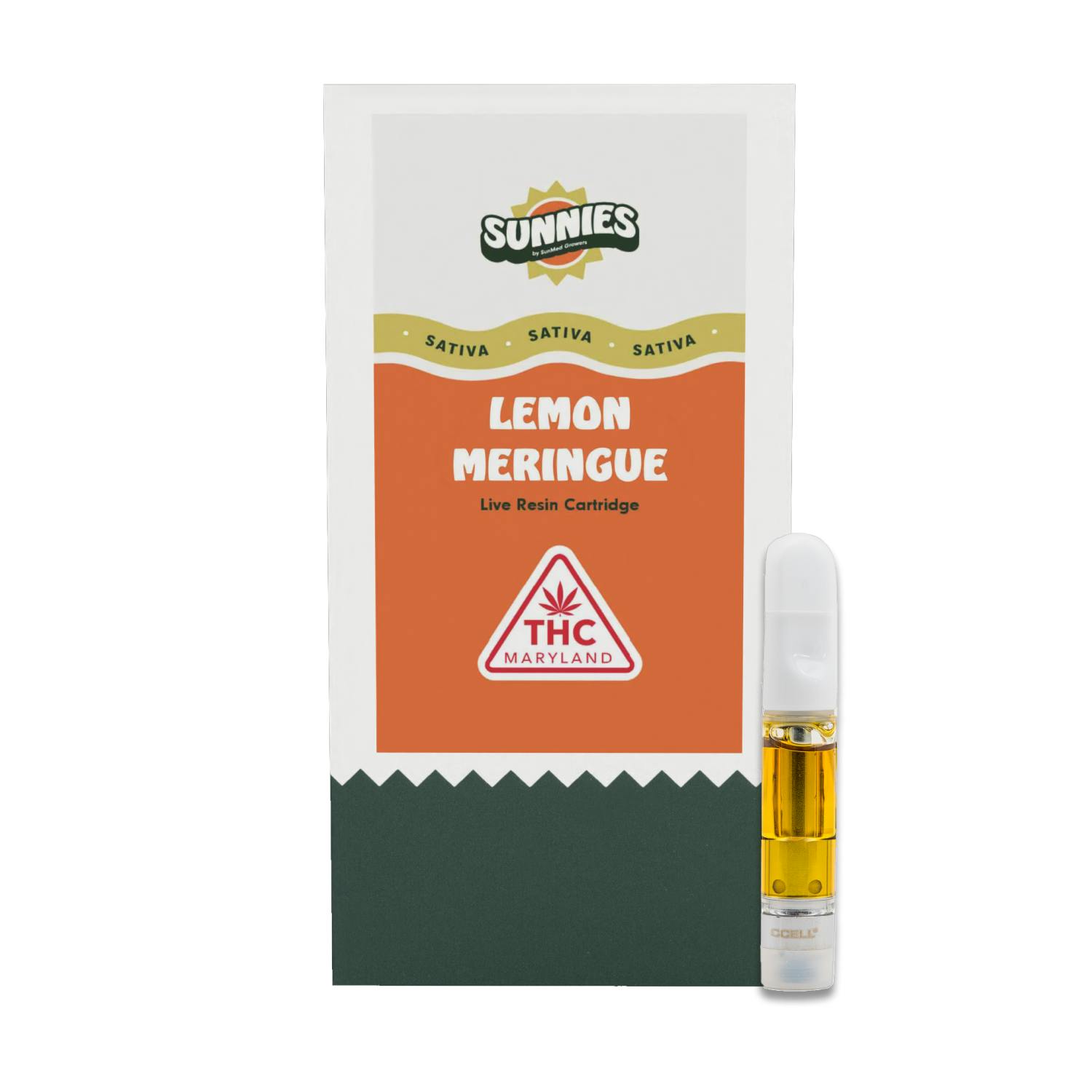 SunMed Growers - Lemon Meringue Live Resin Cartridge 0.5g - 1