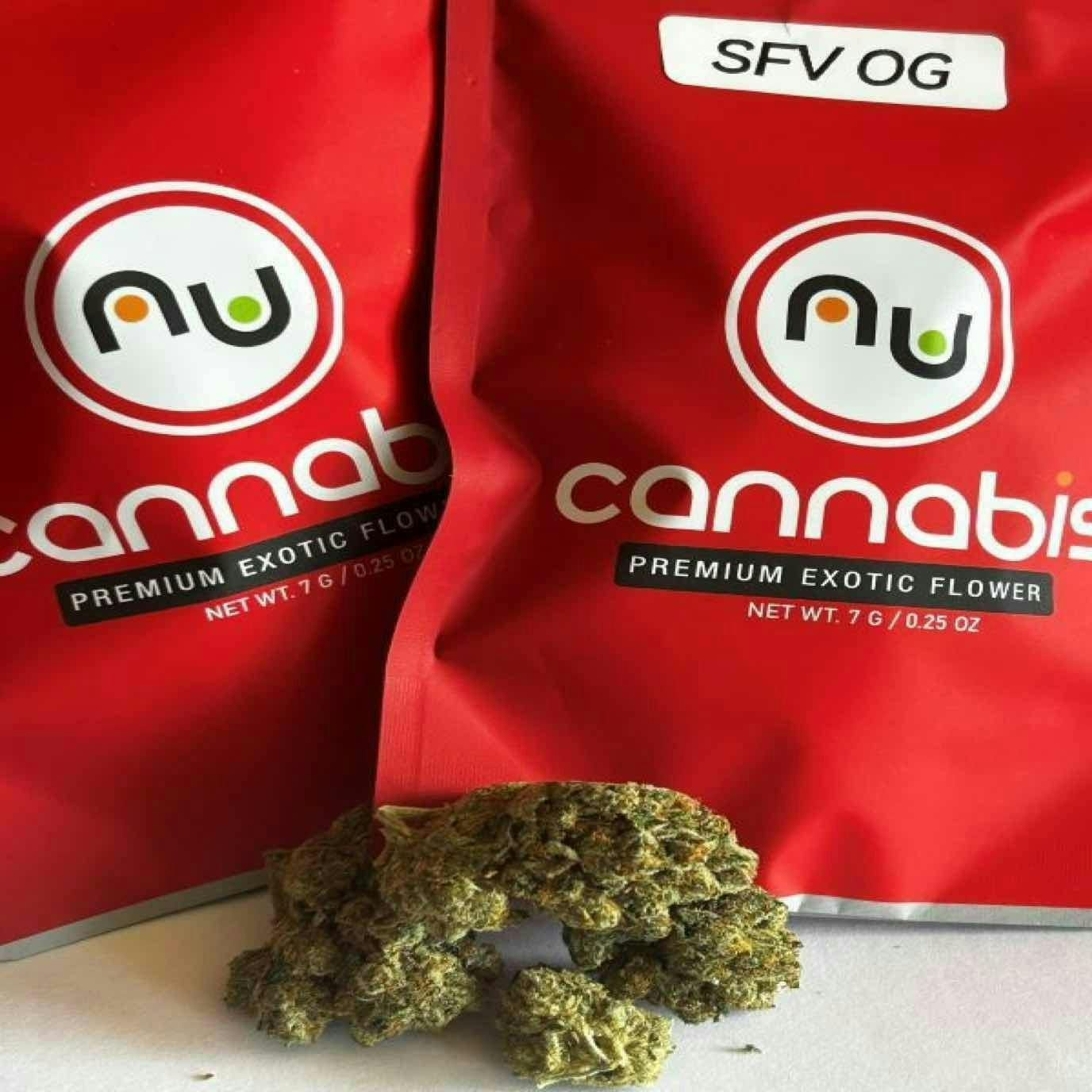 Nu Cannabis Brand - NuCannabis - SFV OG 7g - PREMIUM INDOOR FLOWERS - 1
