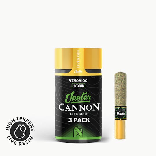 Jeeter - Jeeter Cannon Live Resin - 3 Pack - Venom OG - 1