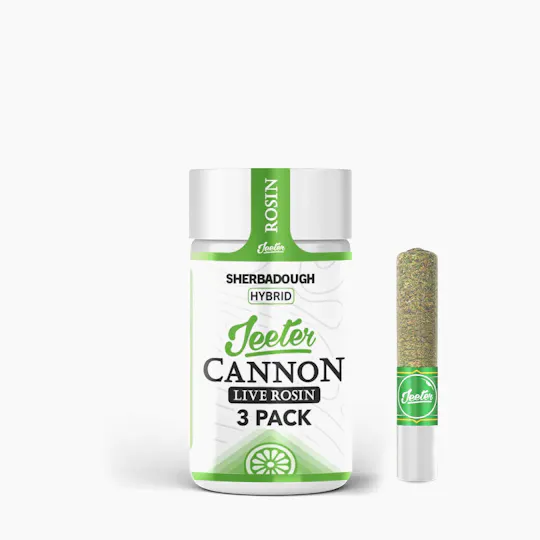 Jeeter - Jeeter | Sherbadough | Live Rosin Cannons | Infused Minis | 0.5g each | 3pk - 1