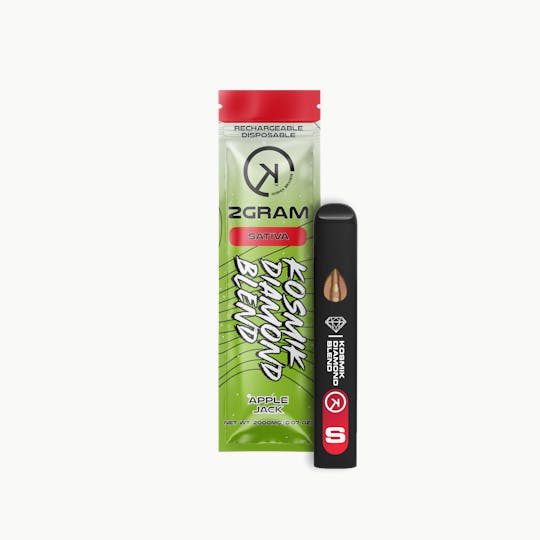 Kosmik Brands - 2g Live Resin Kosmik Diamond Blend Vape | Sativa | Apple Jack | OK - 1