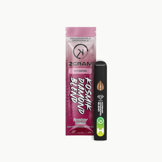 Kosmik Brands - 2g Live Resin Kosmik Diamond Blend Vape | Hybrid | Cherry Bomb | OK - 1