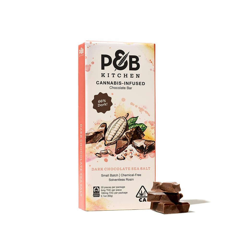 Papa & Barkley - Sea Salt Dark Chocolate Bar | 100mg THC - 1