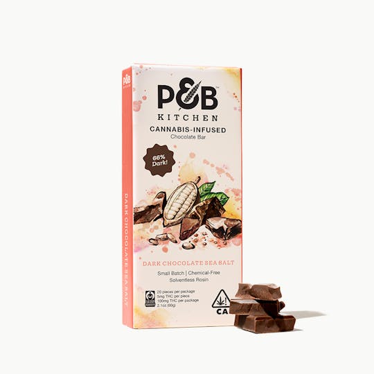 Papa & Barkley - Sea Salt Dark Chocolate Bar | 100mg THC - 1