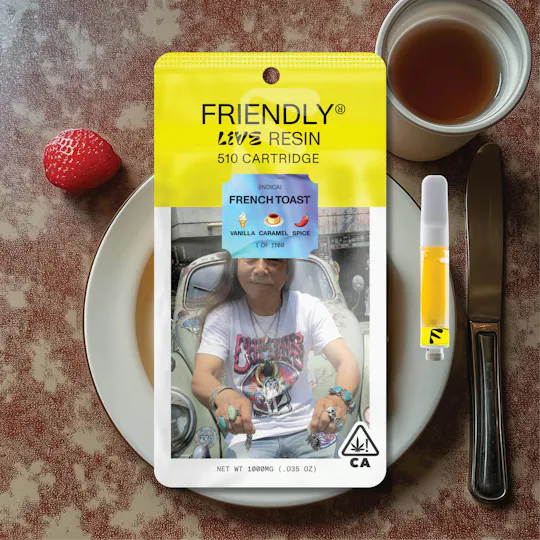 Friendly Brand - Friendly Brand | French Toast | Live Resin Cartridge | 1g - 1