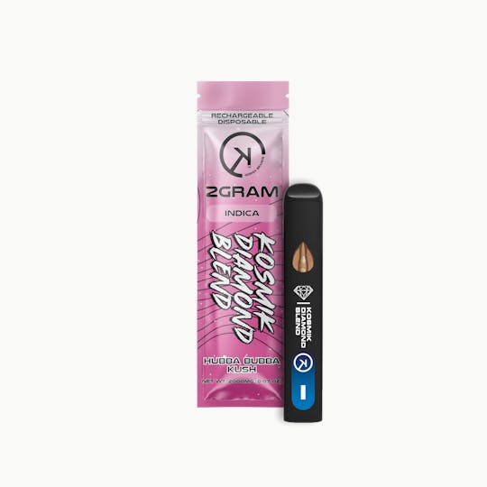 Kosmik Brands - 2g Live Resin Kosmik Diamond Blend Vape | Indica | Hubba Bubba | OK - 1