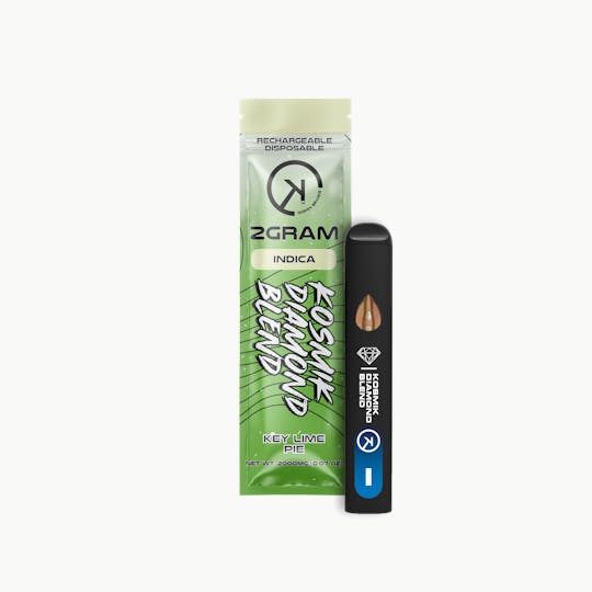 Kosmik Brands - 2g Live Resin Kosmik Diamond Blend Vape | Indica | Key Lime Pie | OK - 1
