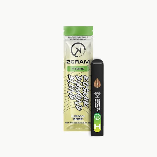 Kosmik Brands - 2g Live Resin Kosmik Diamond Blend Vape | Hybrid | Lemon Drop | OK - 1