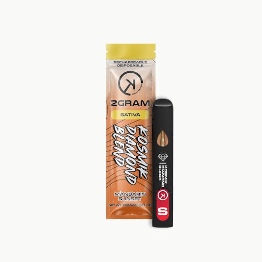 Kosmik Brands - 2g Live Resin Kosmik Diamond Blend Vape | Sativa | Mandarin Sunset |OK - 1
