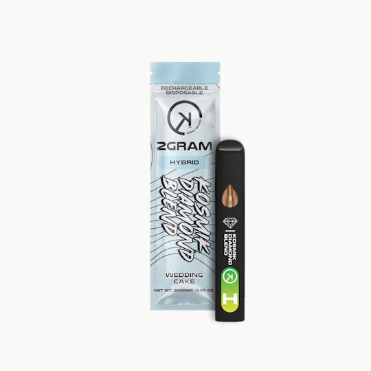 Kosmik Brands - 2g Live Resin Kosmik Diamond Blend Vape | Hybrid | Wedding Cake |OK - 1