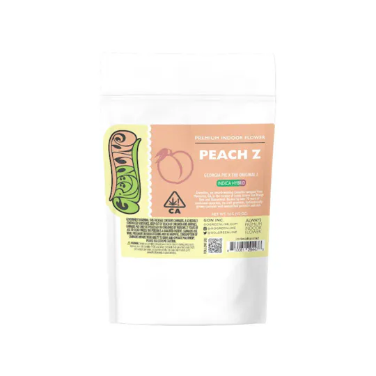 Peach Z - 1/2 oz - Indoor - Indica Hybrid - 14g - Greenline Peach Z - 1/2 oz - Indoor - Indica Hybrid - 14g - Greenline