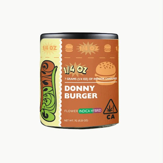 Greenline - Donny Burger - 1/4 oz - Indoor - Indica Hybrid - 7g - 1