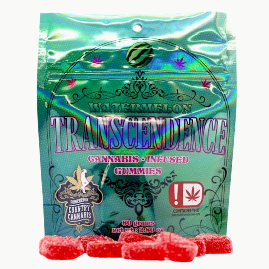 Country Cannabis - Watermelon | Transcendence Cannabis Infused Gummies | 1000MG - 1