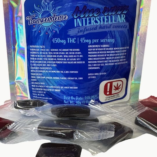 Country Cannabis - Blue Razz | Interstellar Infused Hard Sweets | Transcendence Lozenges - 1
