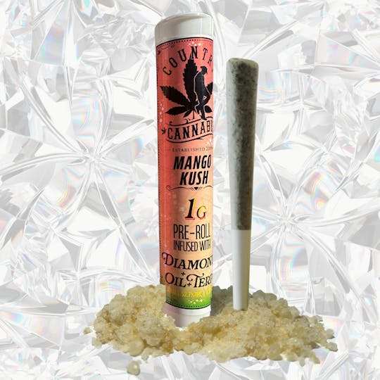 Country Cannabis - Mango Kush | Diamond Infused Pre-Roll | 1G - 1