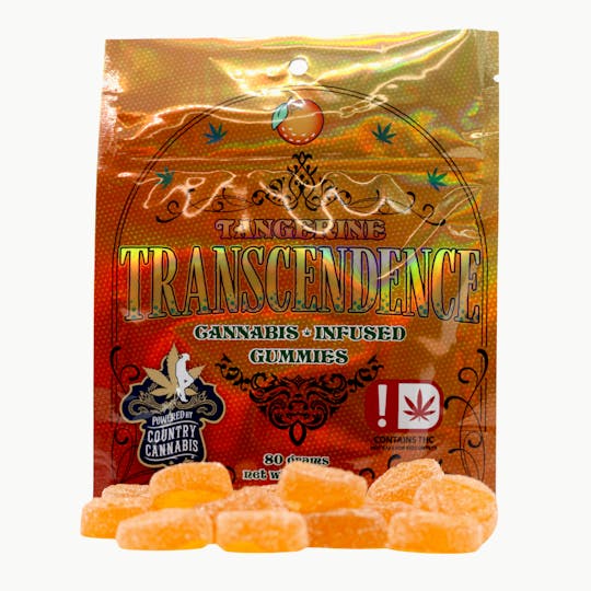 Country Cannabis - Tangerine | Transcendence Cannabis Infused Gummies | 1000MG - 1