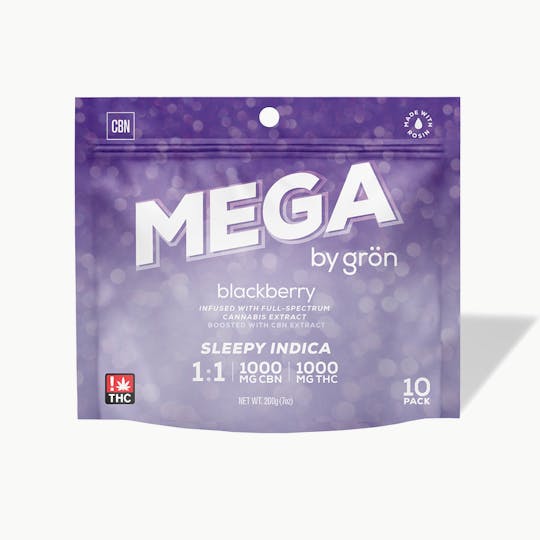 Grön Edibles - Grön 1:1 Blackberry Mega Pearl 10 Pack - 1