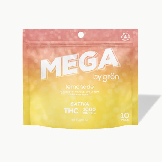 Grön Edibles - Grön THC Lemonade Mega Pearl 10 Pack - 1