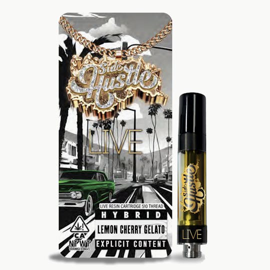 Side Hustle - Lemon Cherry Gelato Live Resin Vape - Hybrid - 1g - 1
