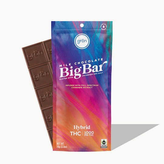 Grön Edibles - Milk Chocolate High-Dose Big Bar - 1