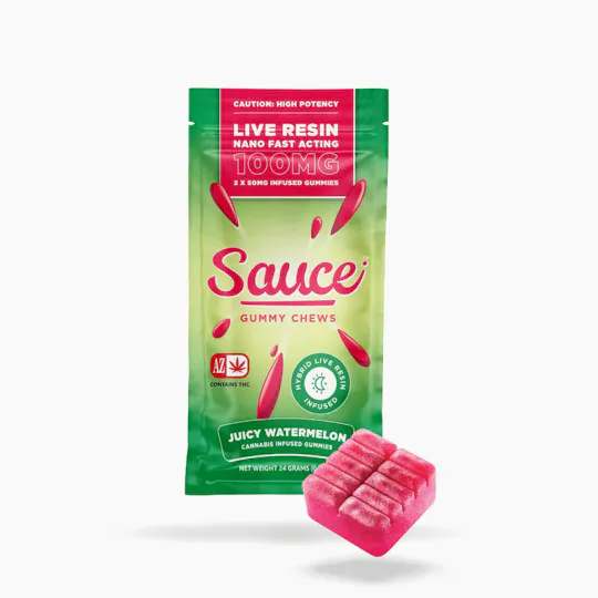 Sauce. - Sauce | Gummy Chews | Juicy Watermelon | Live Resin Gummies | 100mg - 1