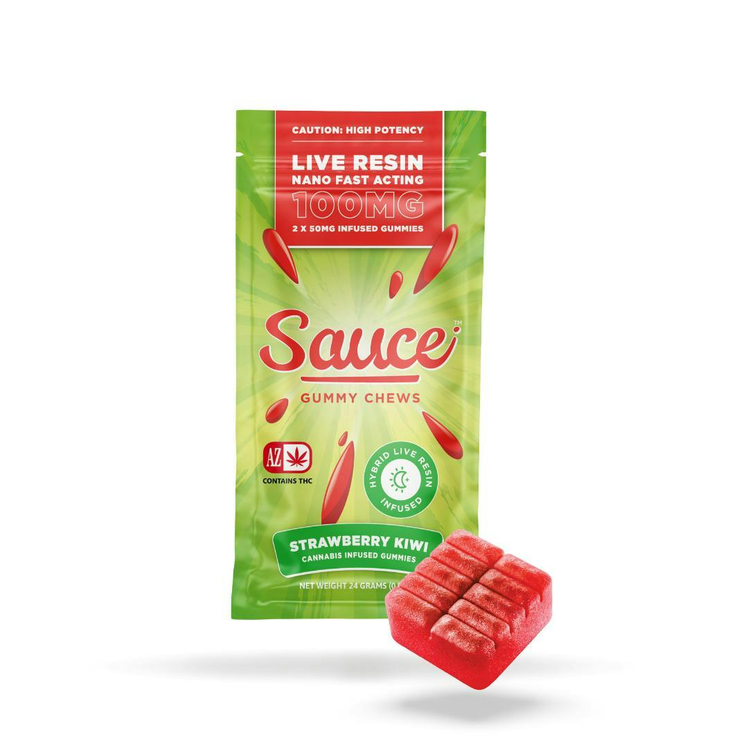 Sauce. - Sauce | Gummy Chews | Strawberry Kiwi | Live Resin Gummies | 100mg - 1