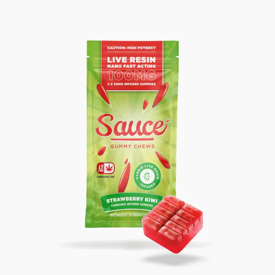 Sauce. - Sauce | Gummy Chews | Strawberry Kiwi | Live Resin Gummies | 100mg - 1