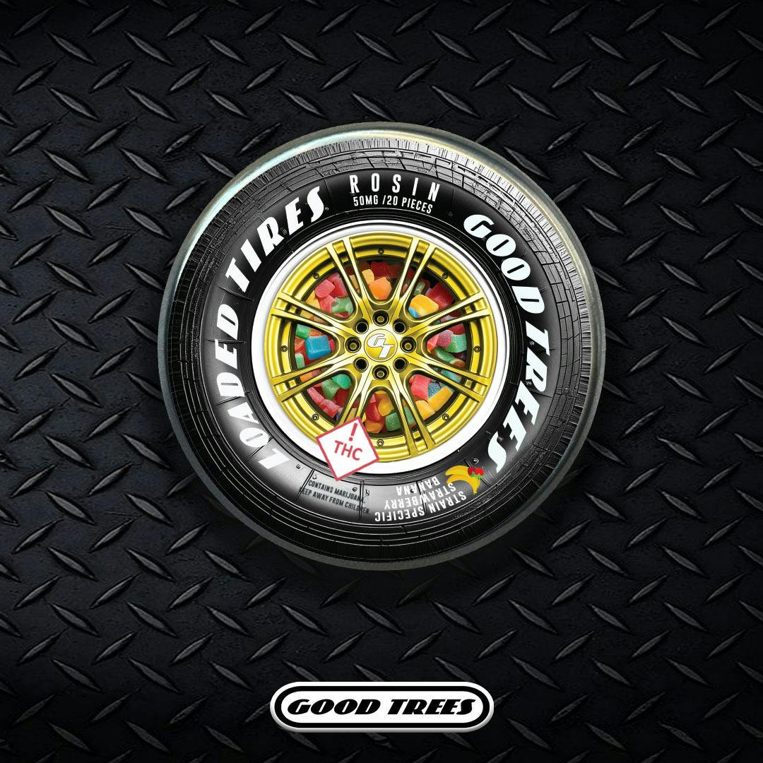 Good Trees - 1000mg Rosin Loaded Tires Gummies [20pk] - 1