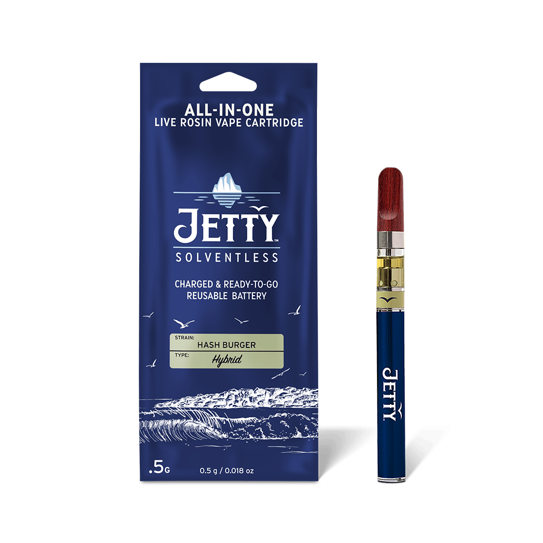 Jetty Extracts - NY Hash Burger | Live Rosin Disposable | 0.5g - 1