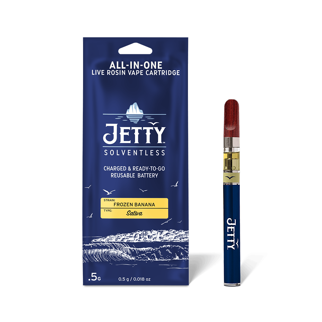 Jetty Extracts - NY Frozen Bananas | Live Rosin Disposable | 0.5g - 1