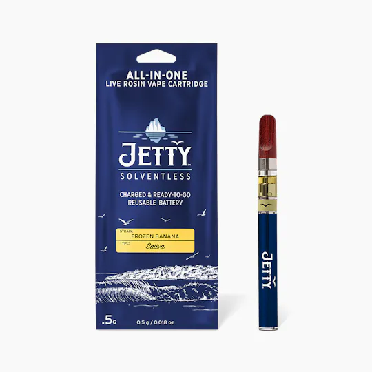 Jetty Extracts - NY Frozen Bananas | Live Rosin Disposable | 0.5g - 1