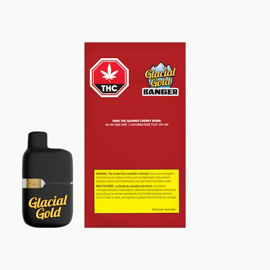Glacial Gold - HIGH THC Banger Cherry Bomb All-In-One | 1g - 1