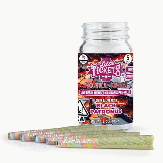Lift Tickets - Black Patronus - Infused Pre-Roll 5-Pack - 1