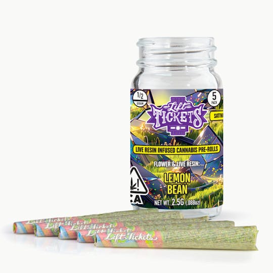 Lift Tickets - Lemon Bean - Infused Pre-Roll 5-Pack - 1