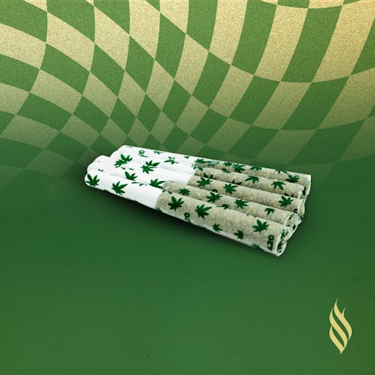 Denali Fire - Lazy Mountain OG 122424 - 32.65% Flower Leprechronic PreRoll .5g - 5 Pack - 1