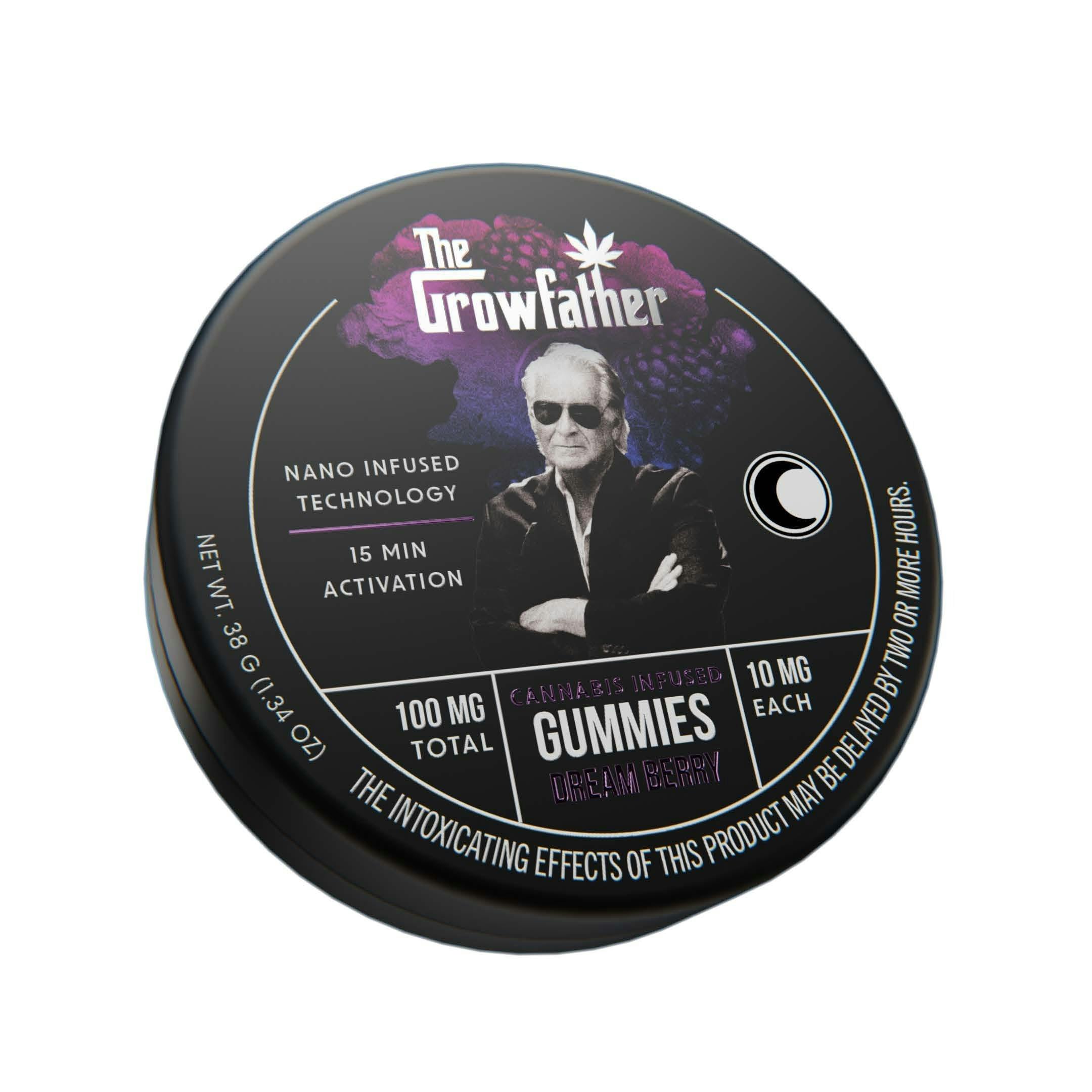 The Growfather - The Growfather Dream Berry [THC:CBN] 100mg Fast Acting Gummies (10 Count) - 1