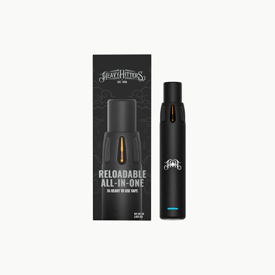 Heavy Hitters - Blackberry Kush | Ultra Extract High Potency Oil - 1G Reloadable AIO POD - 1