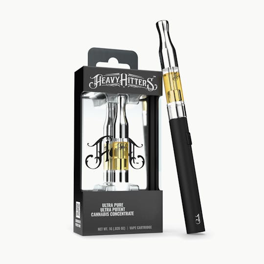 Heavy Hitters - Blackberry Kush | Indica -Ultra Extract High Purity Oil-1G Vape Cartridge - 1