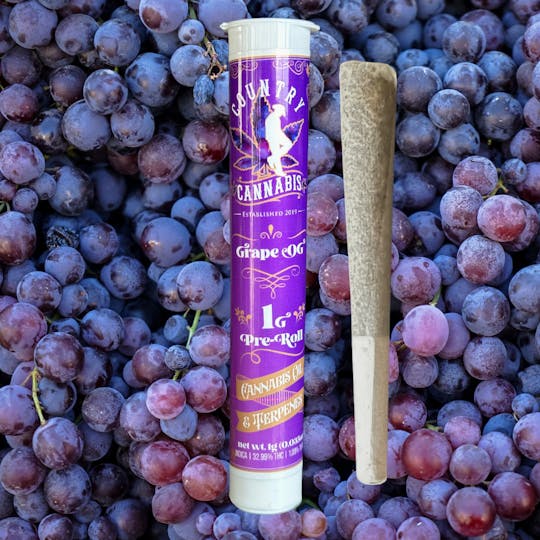 Country Cannabis - Grape OG | Infused Pre-Roll | 1G - 1