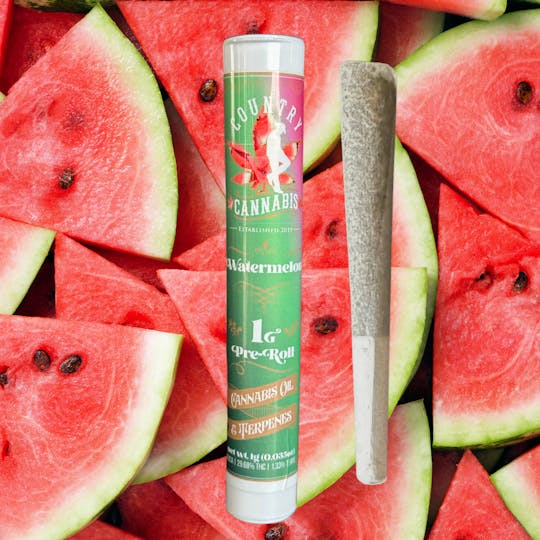 Country Cannabis - Watermelon | Infused Pre-Roll | 1G - 1