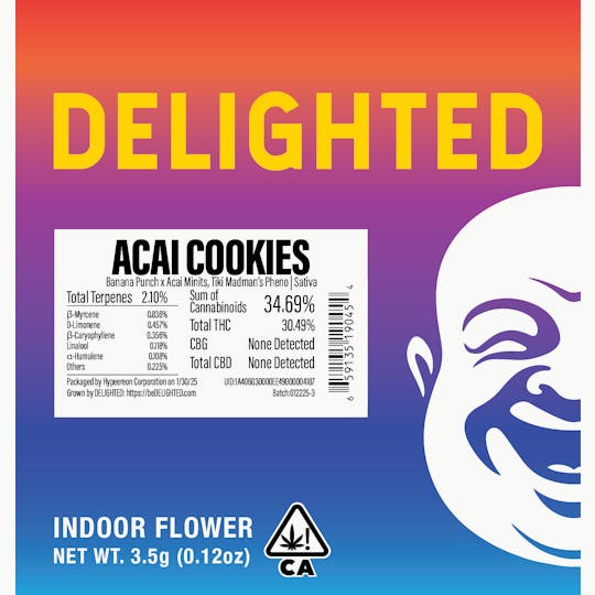 Delighted - Acai Cookies 3.5g - 1