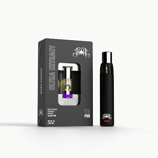 Heavy Hitters - Blackberry Kush | Ultra Extract High Potency Oil - 1G Heavy Pod - 1